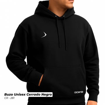 CR-281 BUZO UNISEX CERRADO EN ALGODON