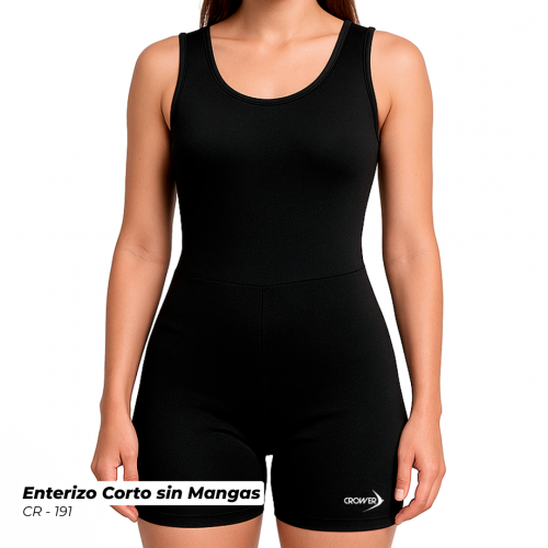 CR-191 ENTERIZO CORTO ESQUELETO MUJER