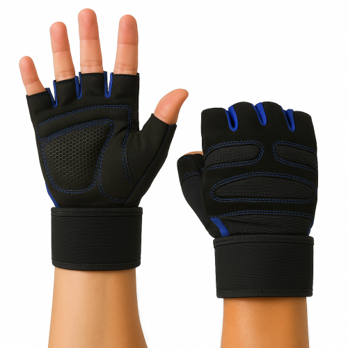 CR-449 GUANTES DE GYM CON MUNEQUERA