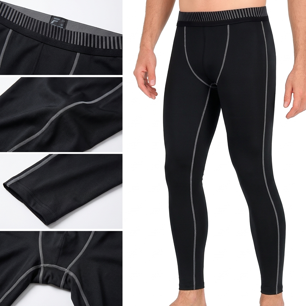 CR-068 PANTALON TERMICO IMP 506 NEGRO/VERDE
