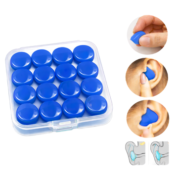 CR-1109 TAPONES DE OIDOS EN SILICONA CAJA X16