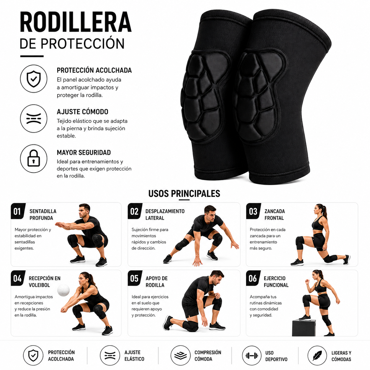 CR-495 RODILLERA DE PROTECCION