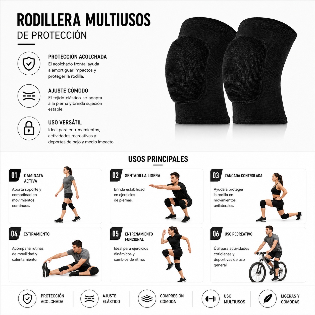 CR-596 PAR RODILLERA DE VOLEIBOL