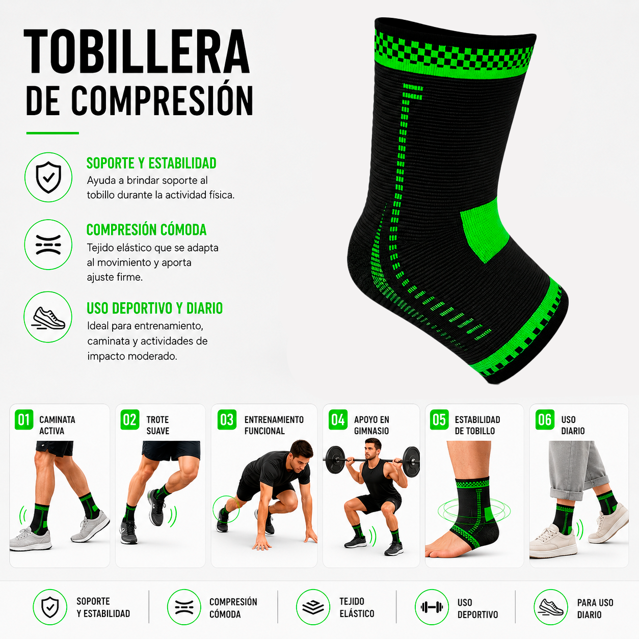 CR-652 TOBILLERA DE COMPRESION