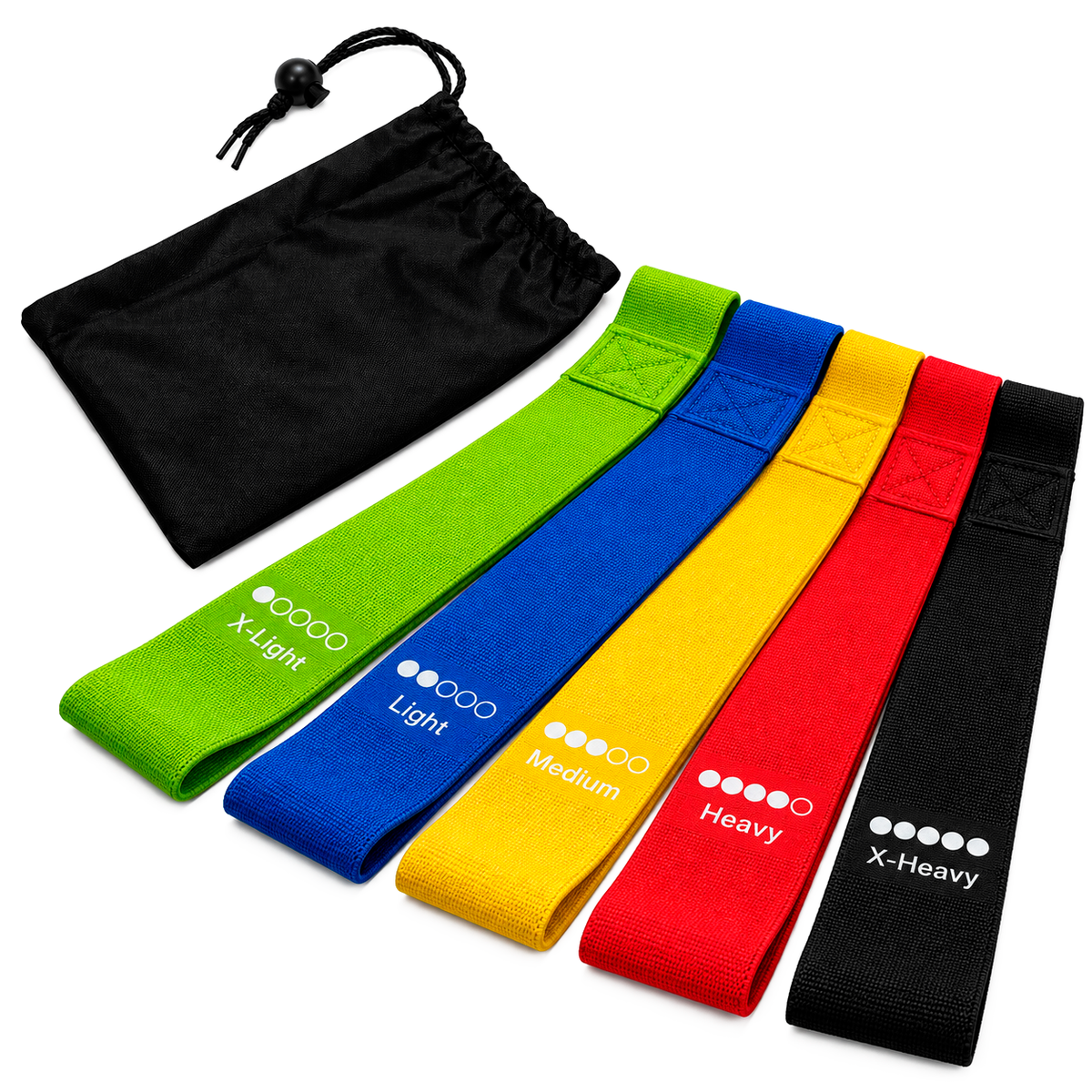 CR-975 SET DE BANDAS ELASTICAS x5 EN TELA
