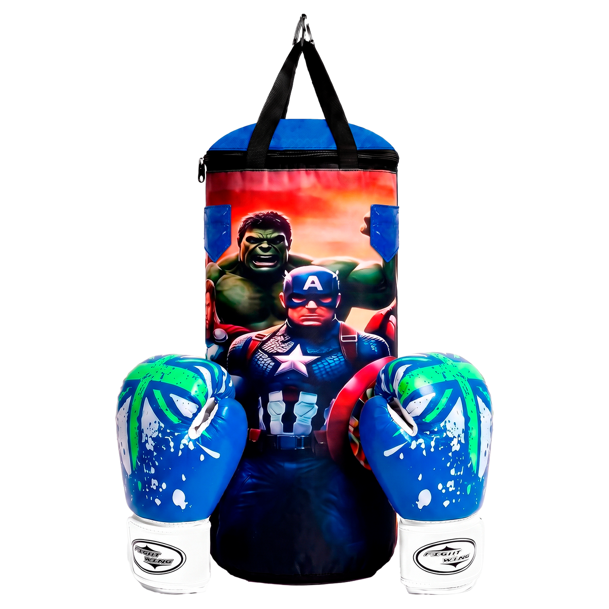CRN-021 KIT DE BOXEO INFANTIL DE LOS AVENGERS 48X20CM