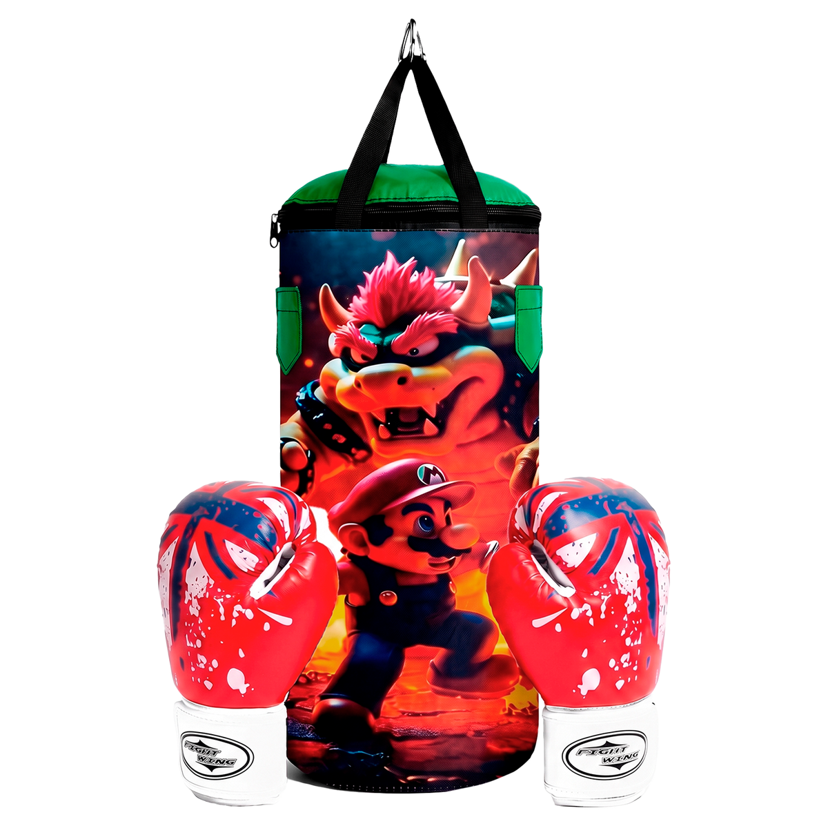 CRN-025 KIT DE BOXEO INFANTIL MARIO BROS 48X20CM