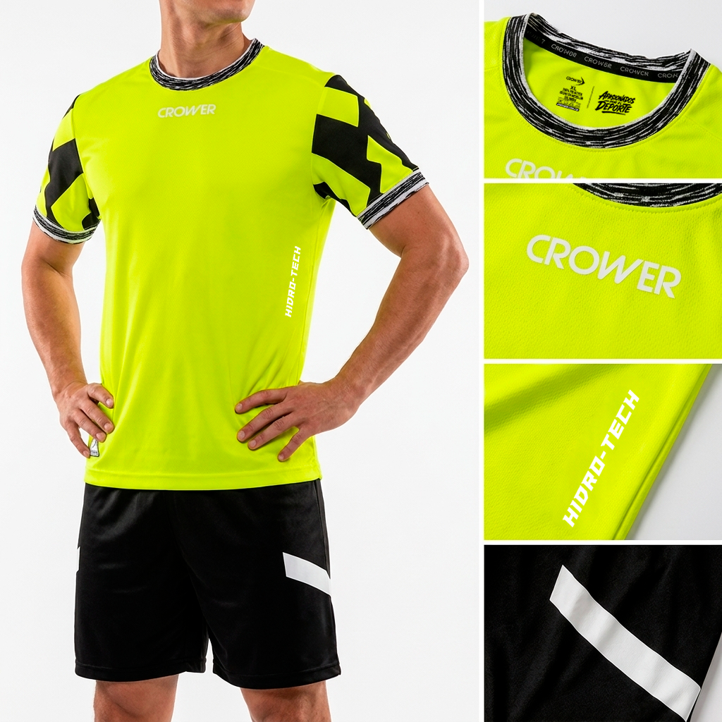 CRU-073 TR UNIFORME PERSONALIZABLE VERDE LIMON