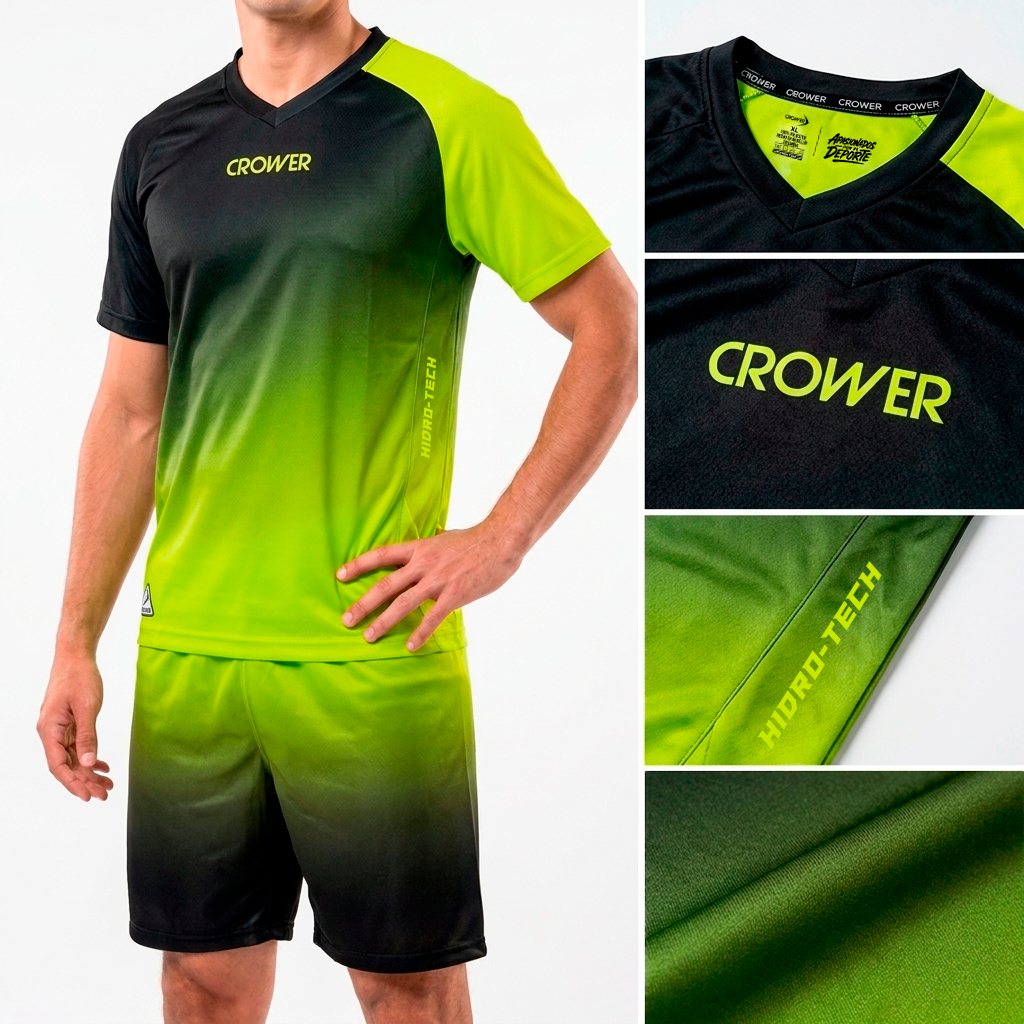 CRU-082 TR UNIFORME PERSONALIZABLE VERDE LIMON